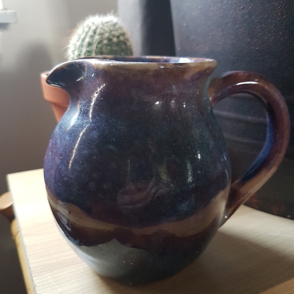 large vintage ceramic Pottery creamer